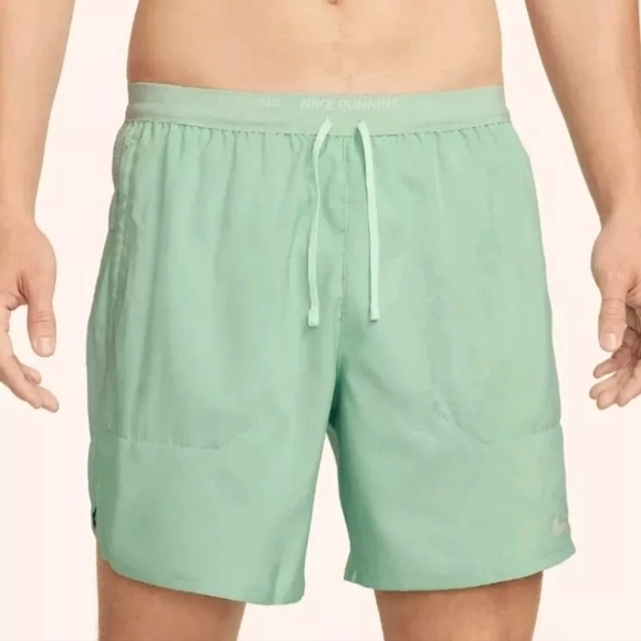 Nike Stride men's 7" 2-in-1 Running Shorts - Mineral Green - Picture 1 of 13